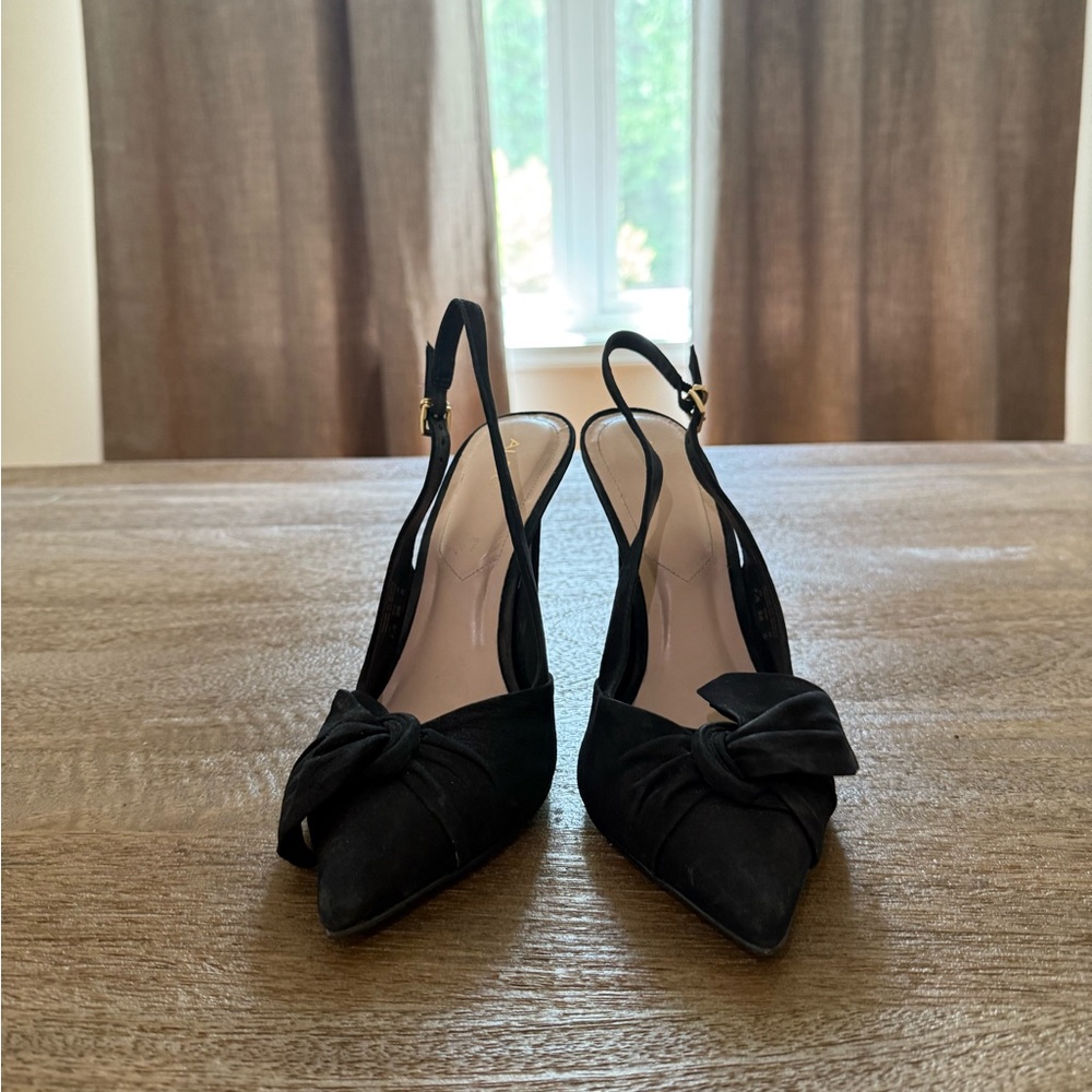 Aldo Black Pointed Toe Heels Elegant Stiletto